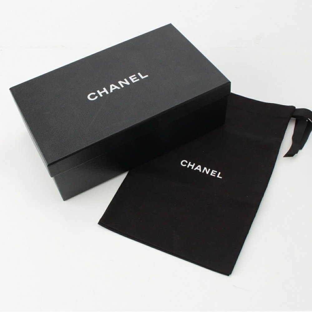 CHANEL New 2025 Interlocking CC Logo Ballet Flats / Size EU 38 / Tweed - Picture 15 of 15